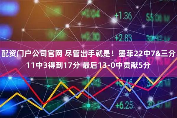 配资门户公司官网 尽管出手就是！墨菲22中7&三分11中3得到17分 最后13-0中贡献5分